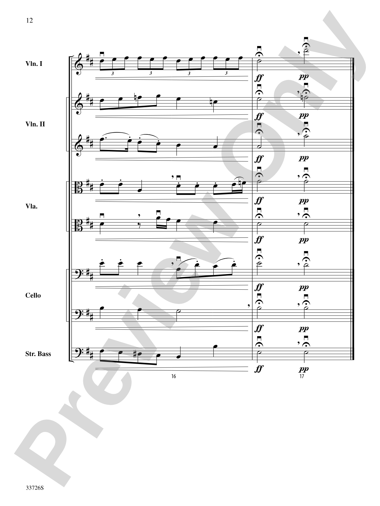 Battalia: String Orchestra Conductor Score & Parts