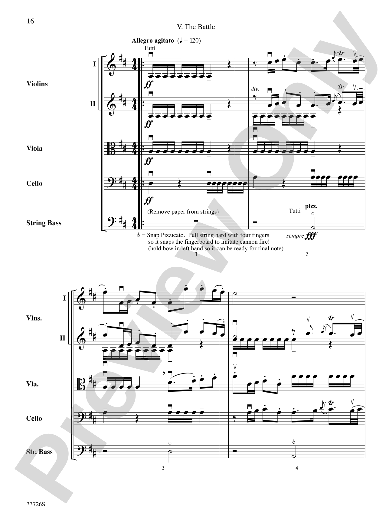 Battalia: String Orchestra Conductor Score & Parts