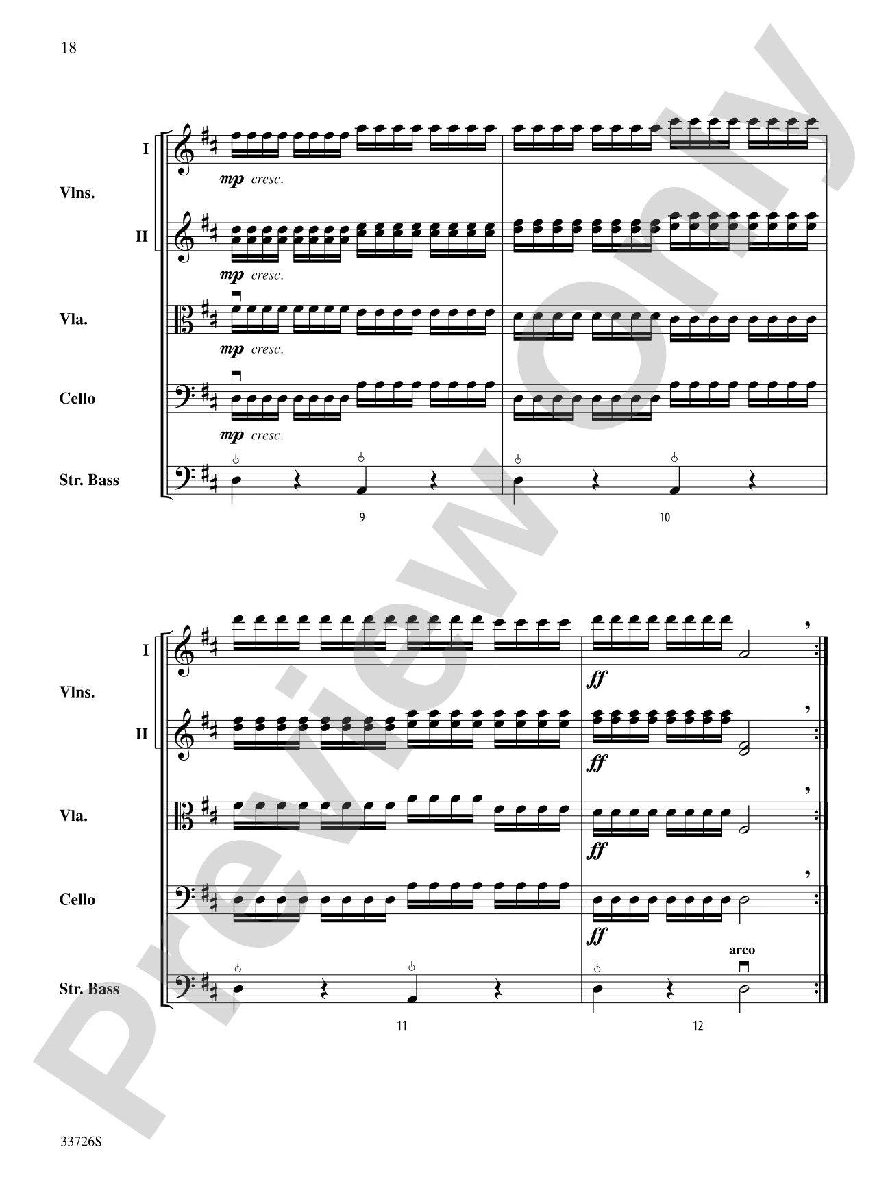 Battalia: String Orchestra Conductor Score & Parts