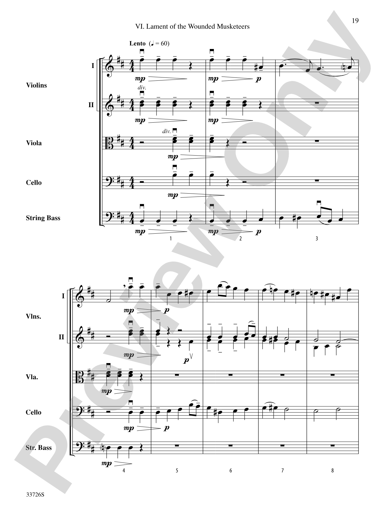 Battalia: String Orchestra Conductor Score & Parts