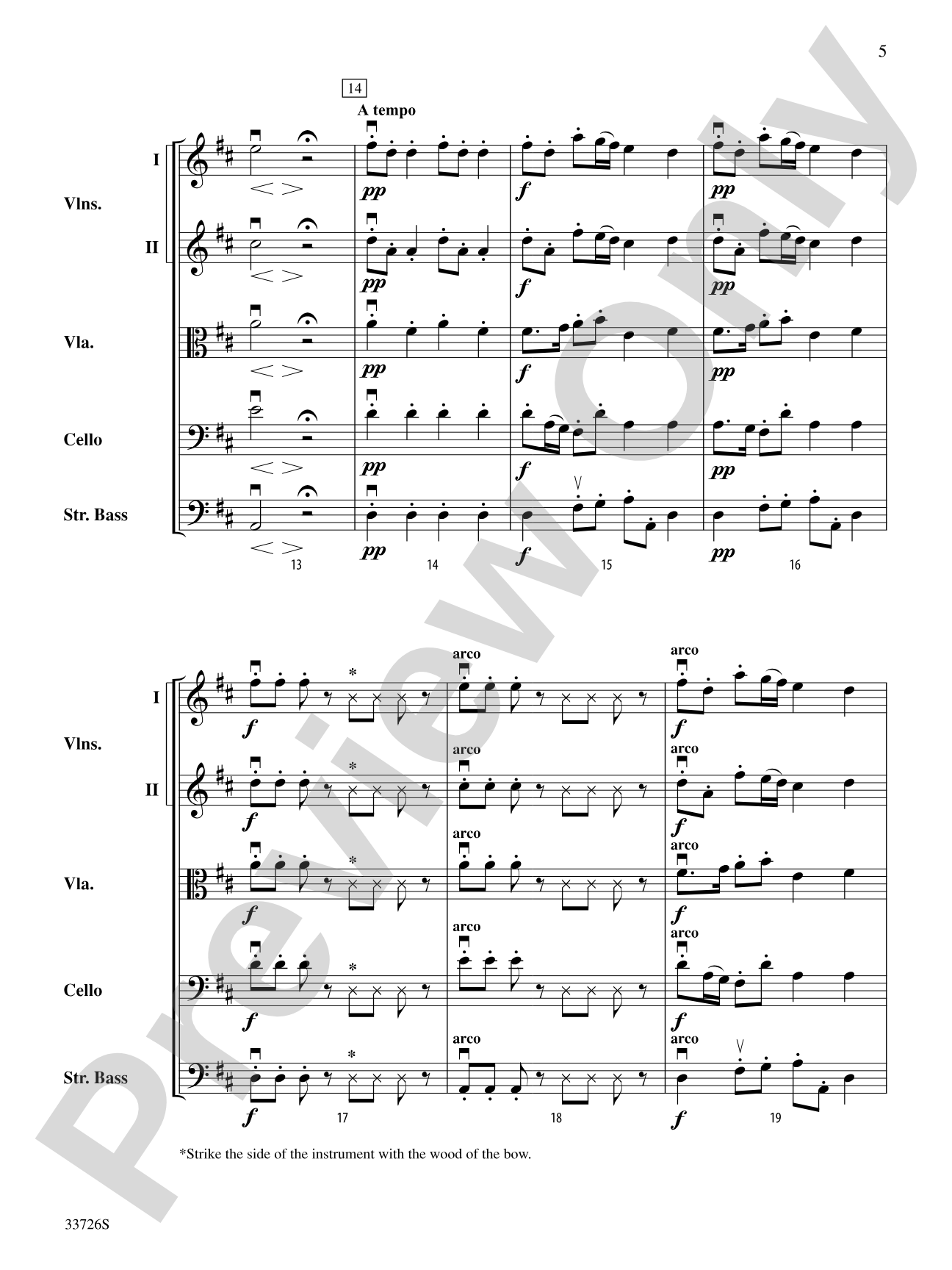 Battalia: String Orchestra Conductor Score & Parts