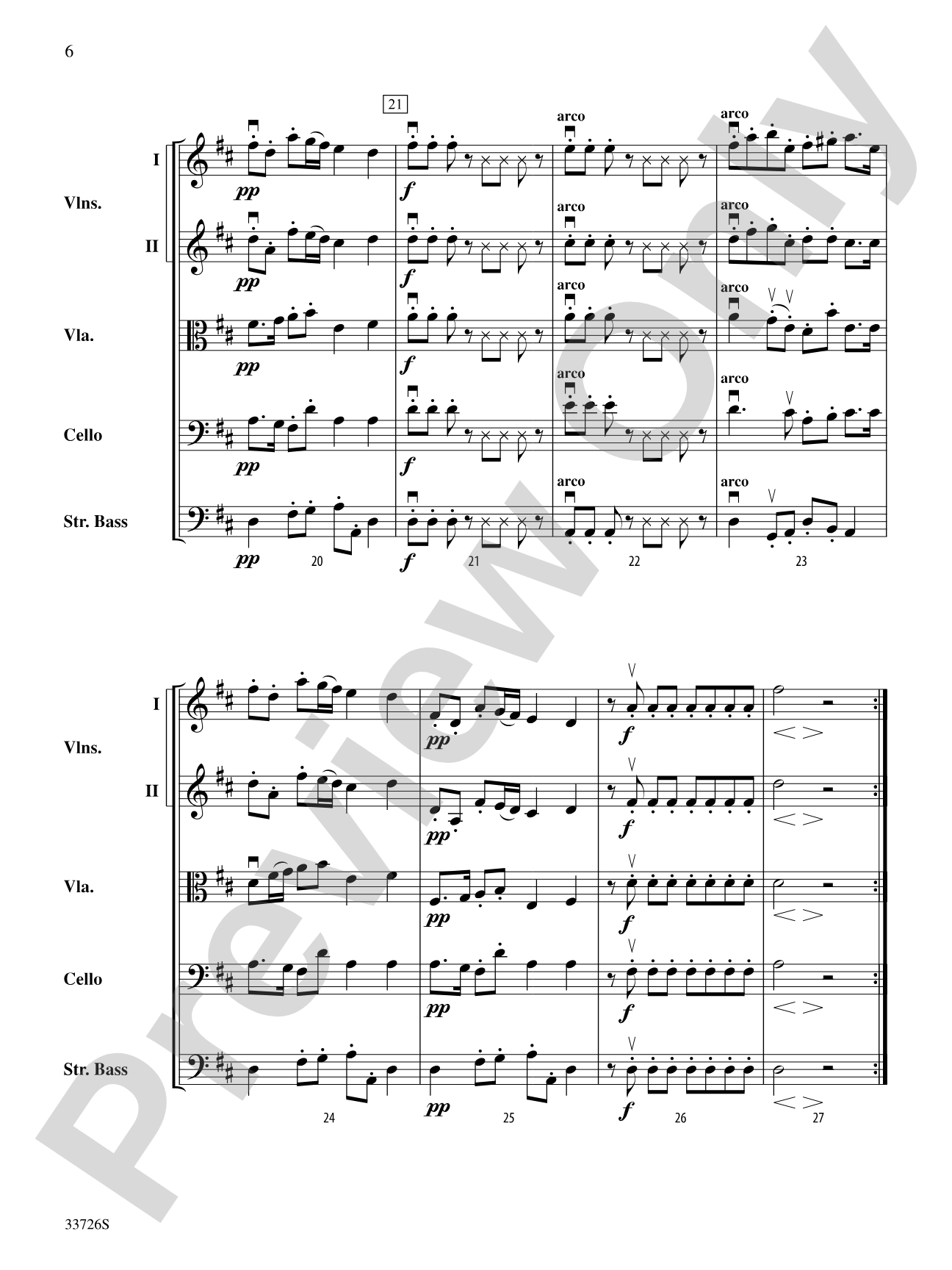 Battalia: String Orchestra Conductor Score & Parts