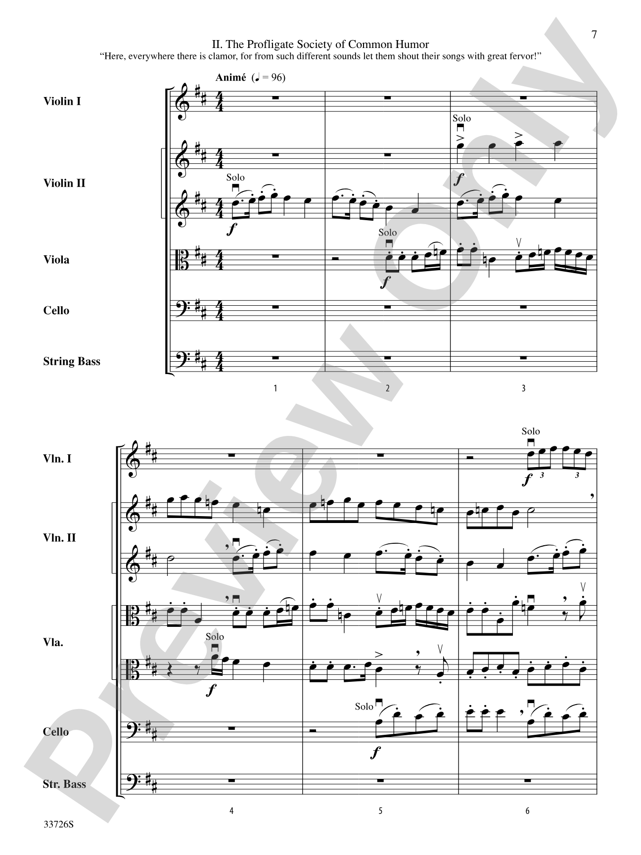 Battalia: String Orchestra Conductor Score & Parts