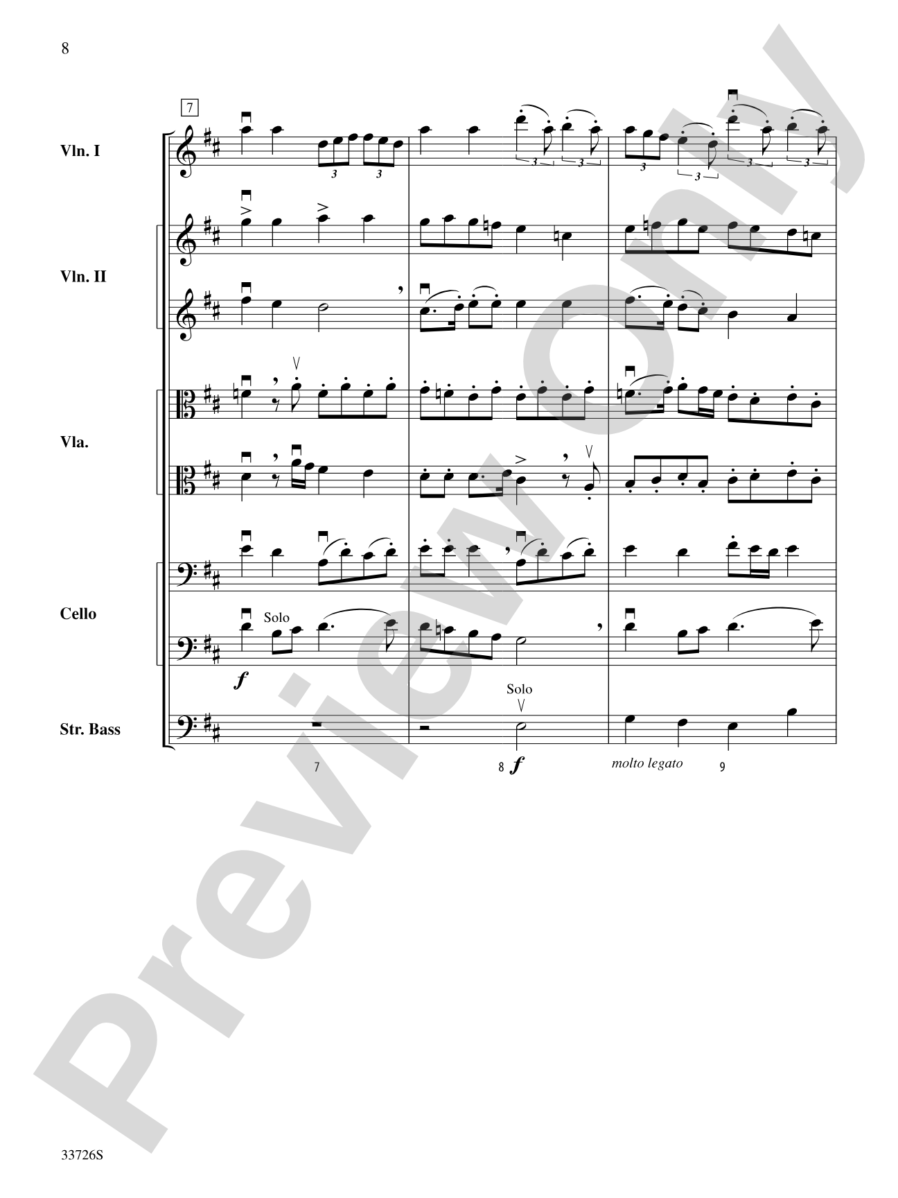Battalia: String Orchestra Conductor Score & Parts