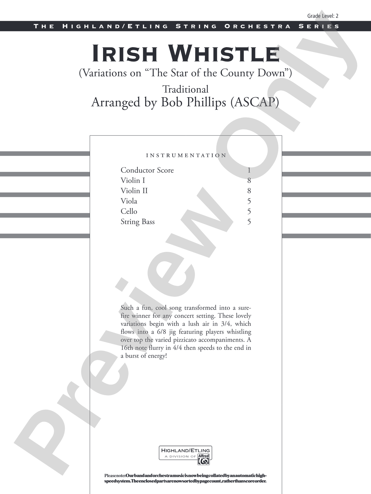 Irish Whistle: Score