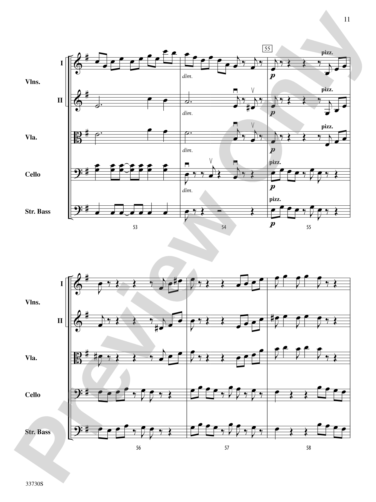 Cincopations: String Orchestra Conductor Score & Parts