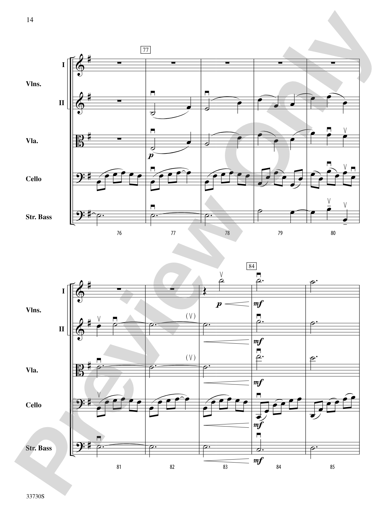 Cincopations: String Orchestra Conductor Score & Parts