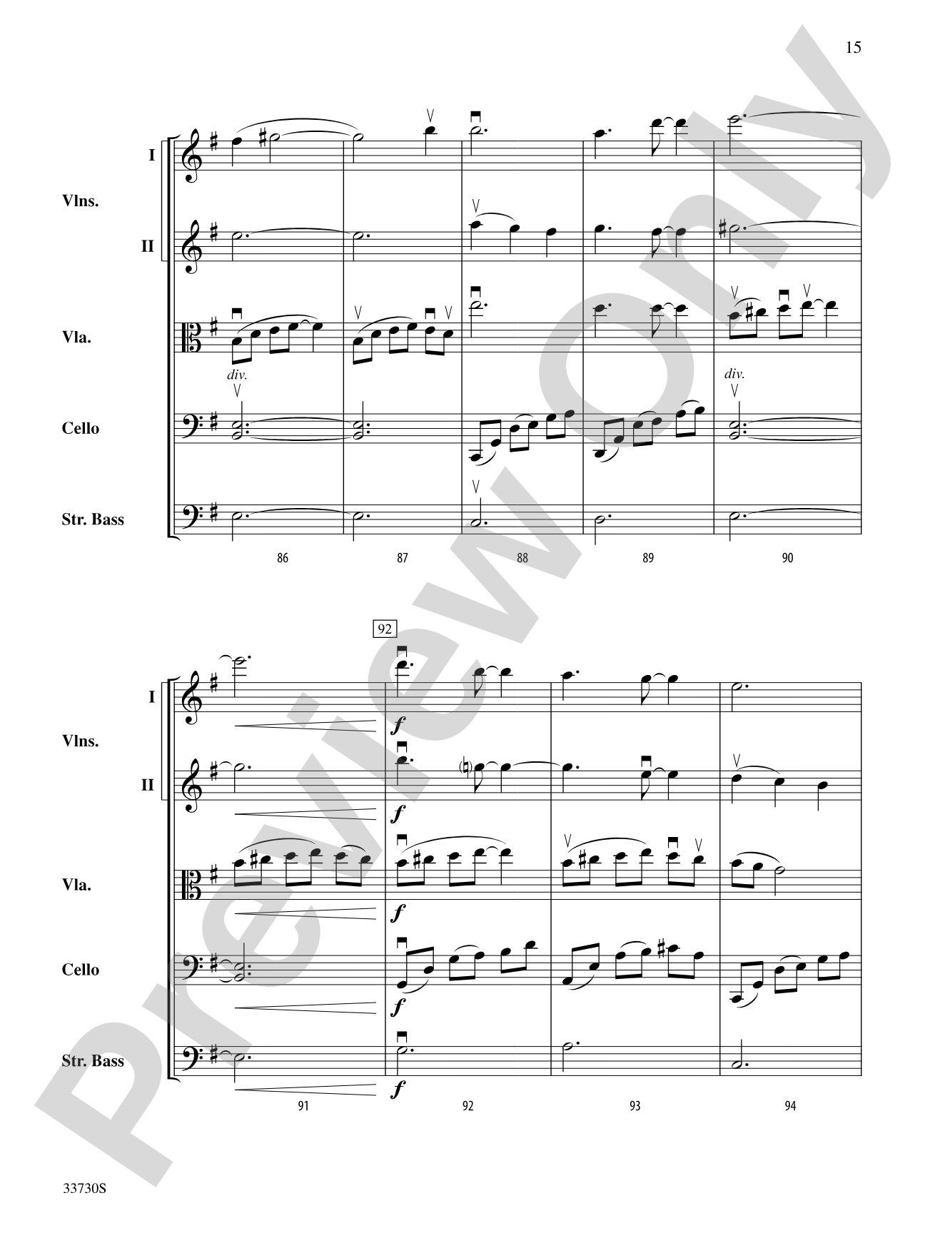 Cincopations: String Orchestra Conductor Score & Parts