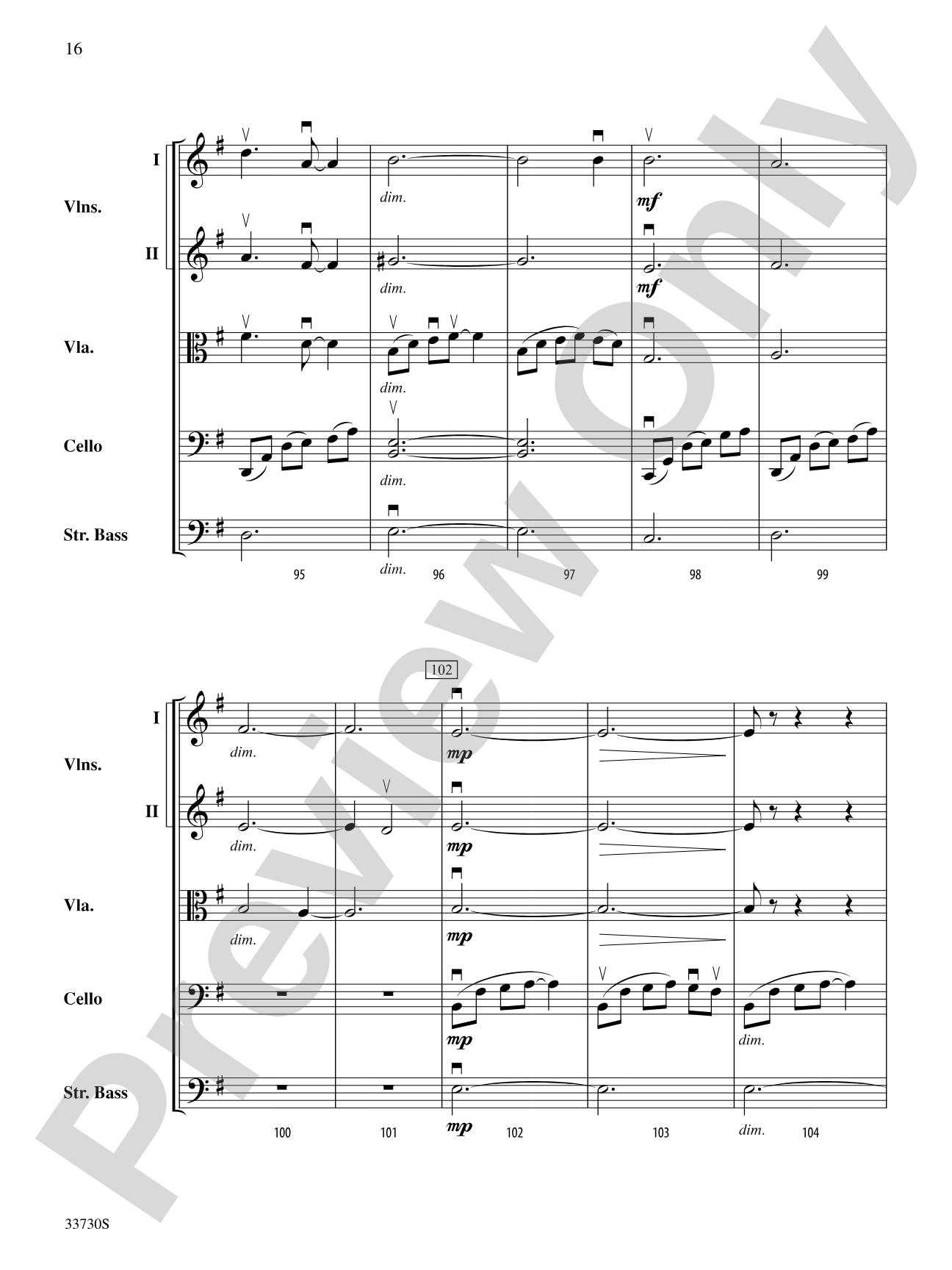 Cincopations: String Orchestra Conductor Score & Parts