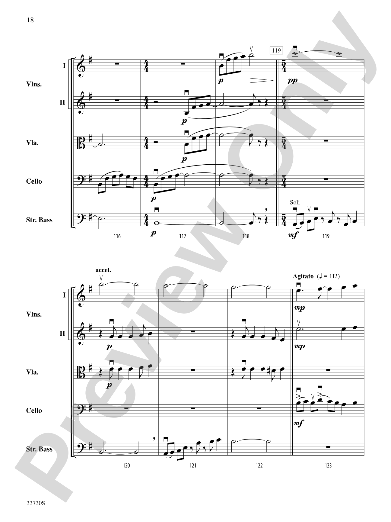 Cincopations: String Orchestra Conductor Score & Parts