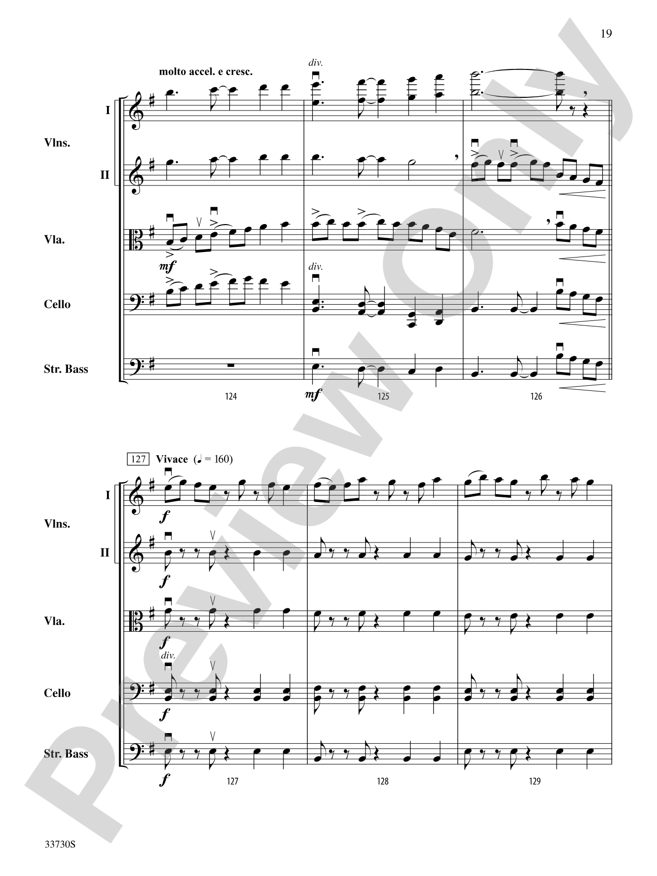 Cincopations: String Orchestra Conductor Score & Parts