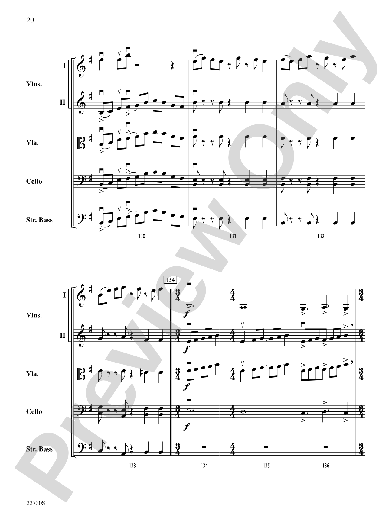 Cincopations: String Orchestra Conductor Score & Parts