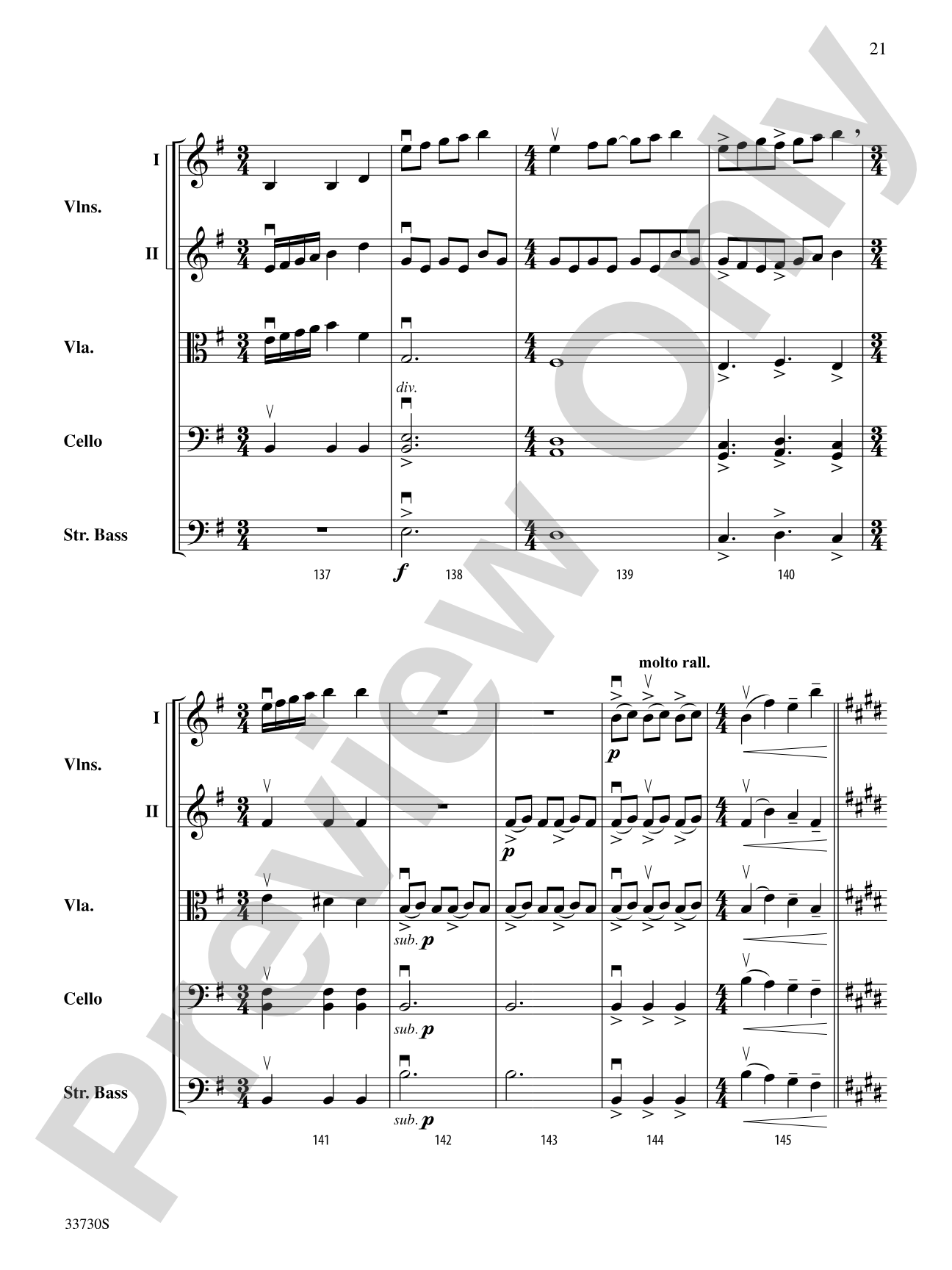 Cincopations: String Orchestra Conductor Score & Parts