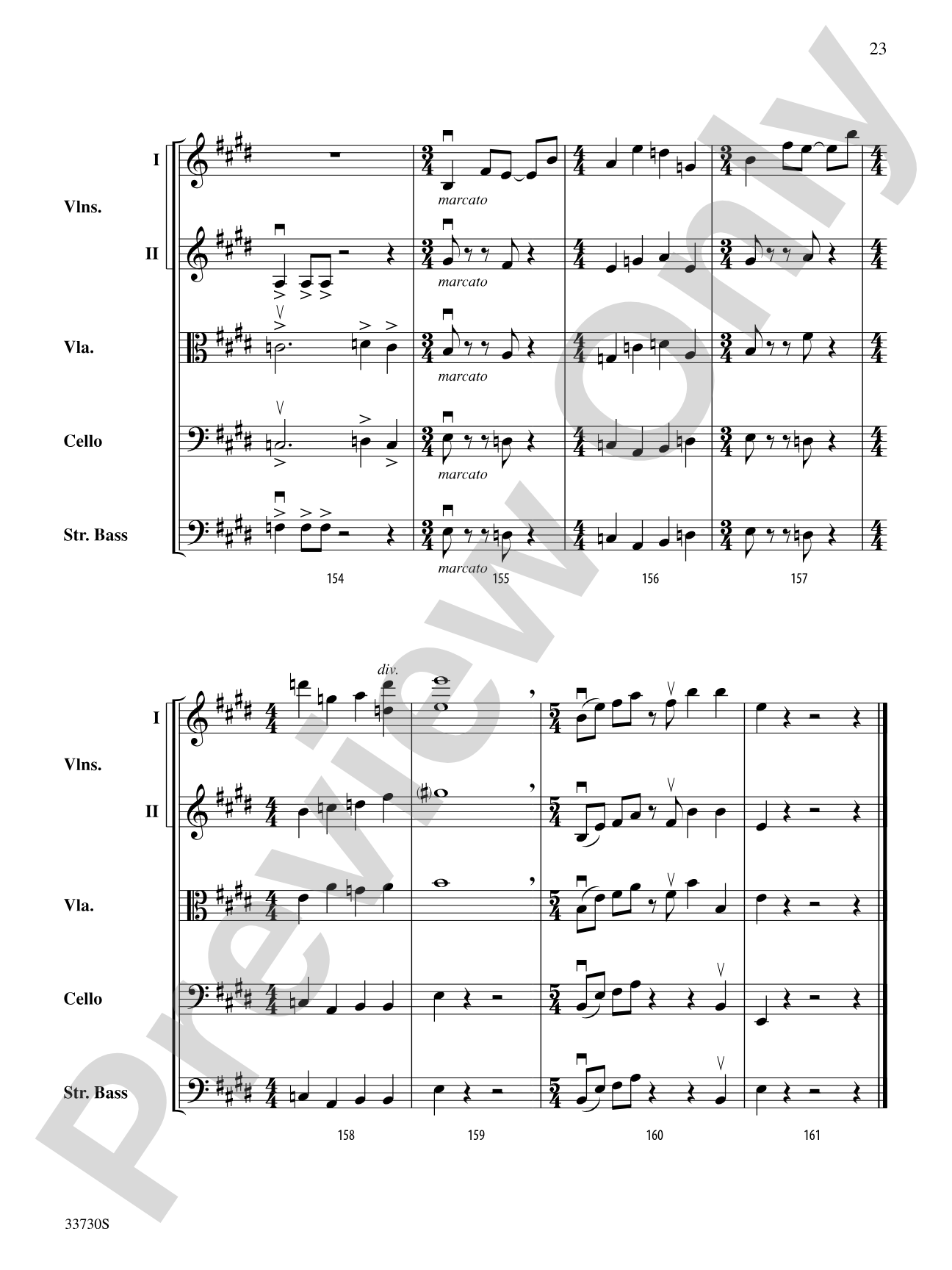 Cincopations: String Orchestra Conductor Score & Parts