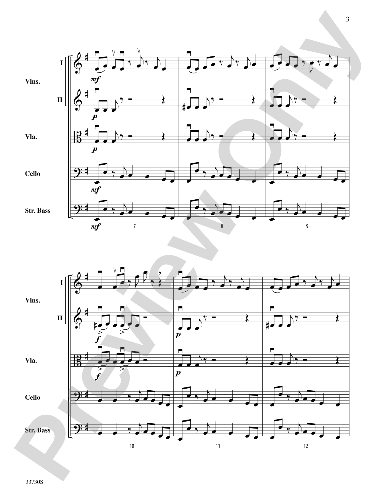 Cincopations: String Orchestra Conductor Score & Parts