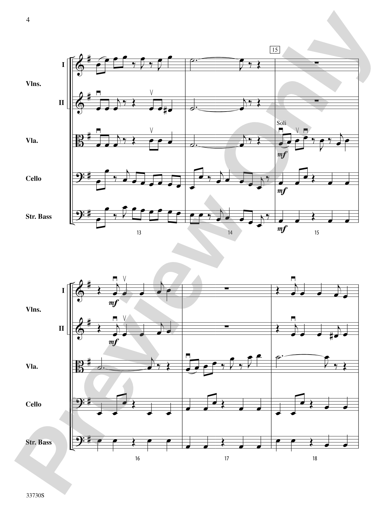 Cincopations: String Orchestra Conductor Score & Parts