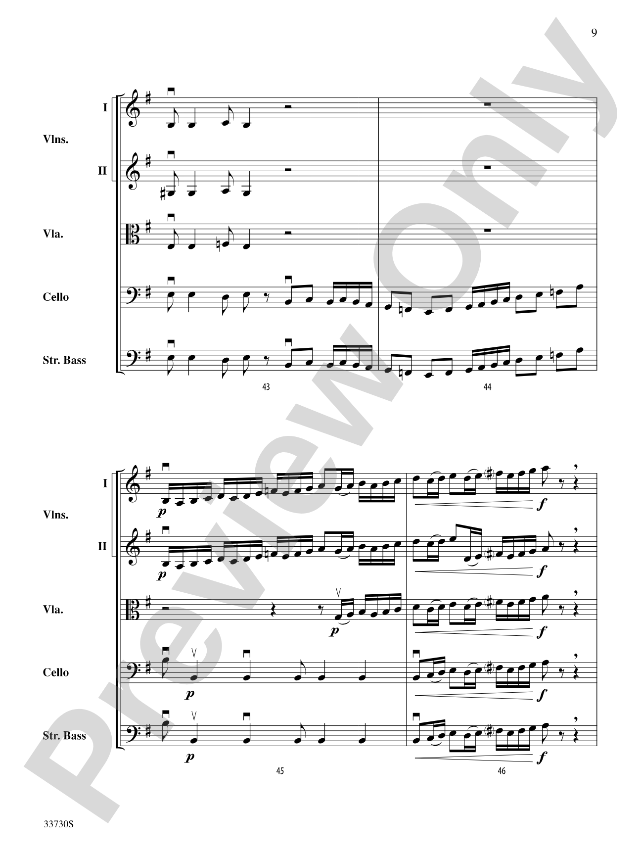 Cincopations: String Orchestra Conductor Score & Parts