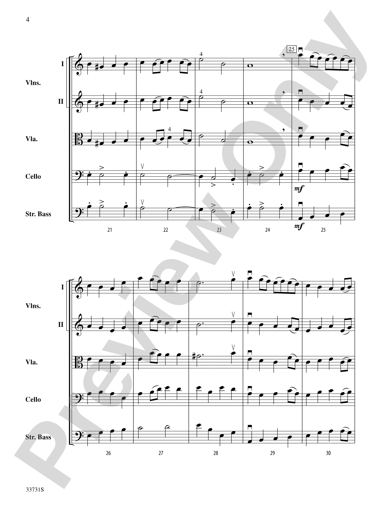 Le Tambour (Pat-a-Pan): String Orchestra Conductor Score & Parts