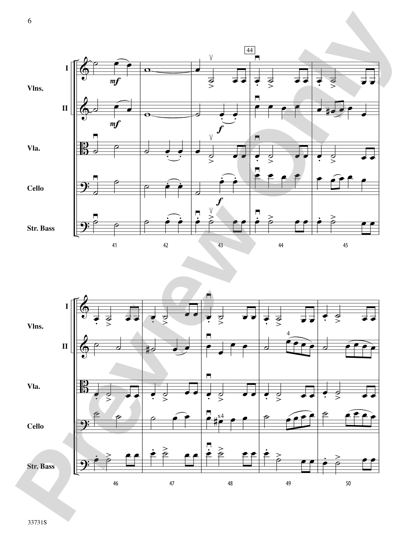 Le Tambour (Pat-a-Pan): String Orchestra Conductor Score & Parts