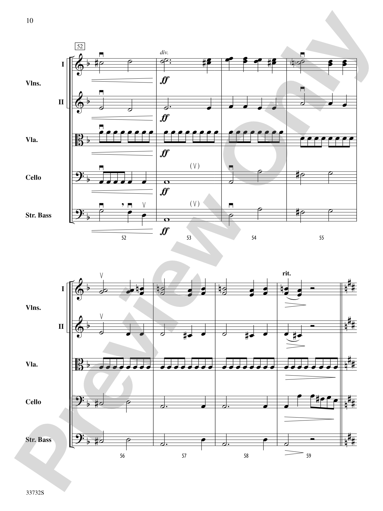 The "Raindrop" Prelude: String Orchestra Conductor Score & Parts