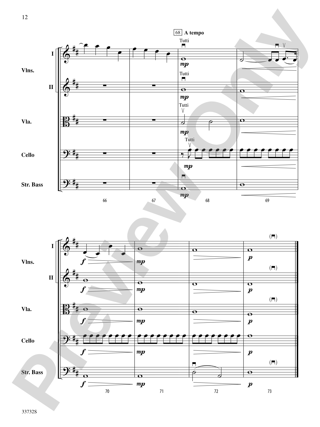 The "Raindrop" Prelude: String Orchestra Conductor Score & Parts