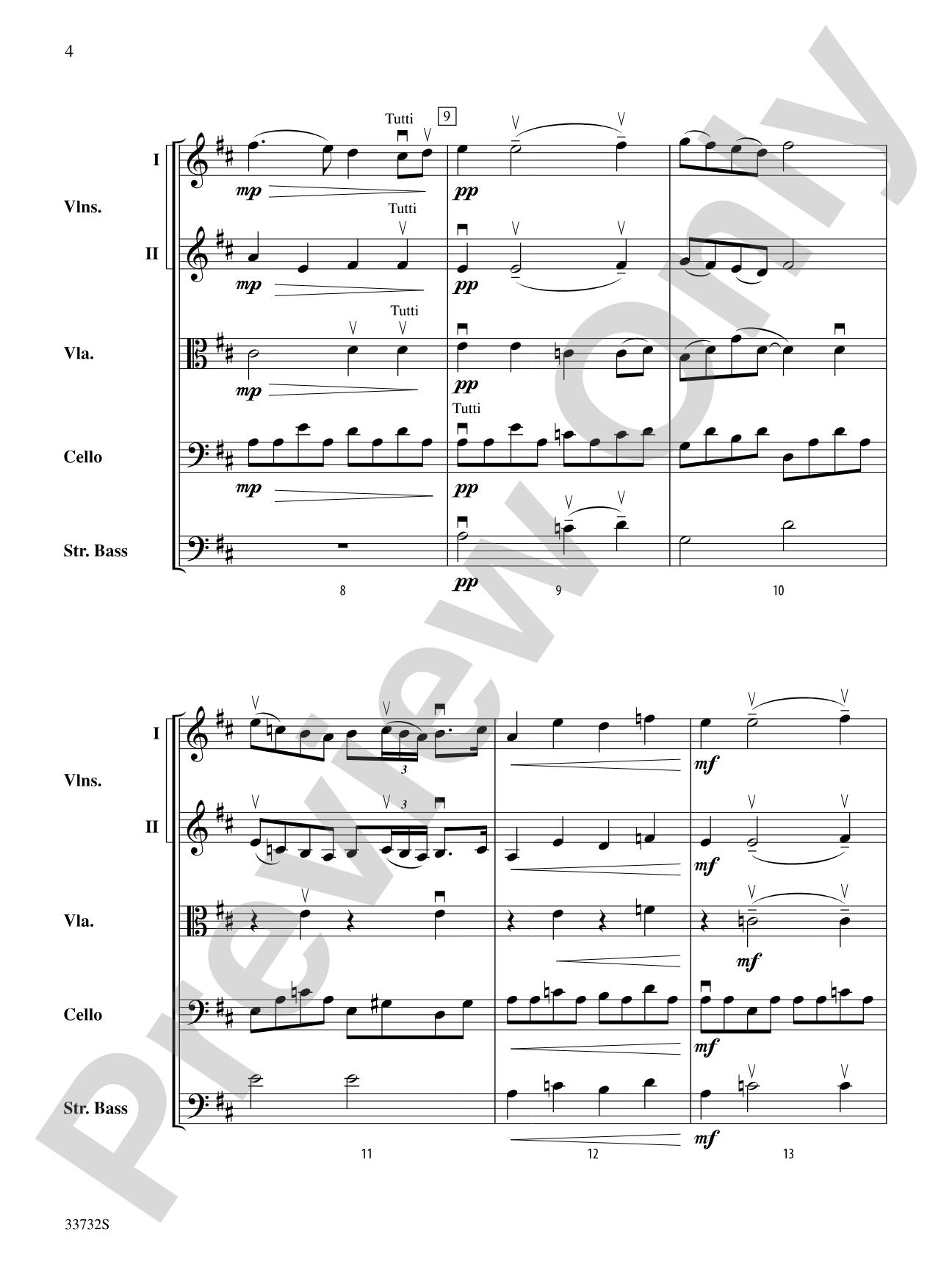 The "Raindrop" Prelude: String Orchestra Conductor Score & Parts