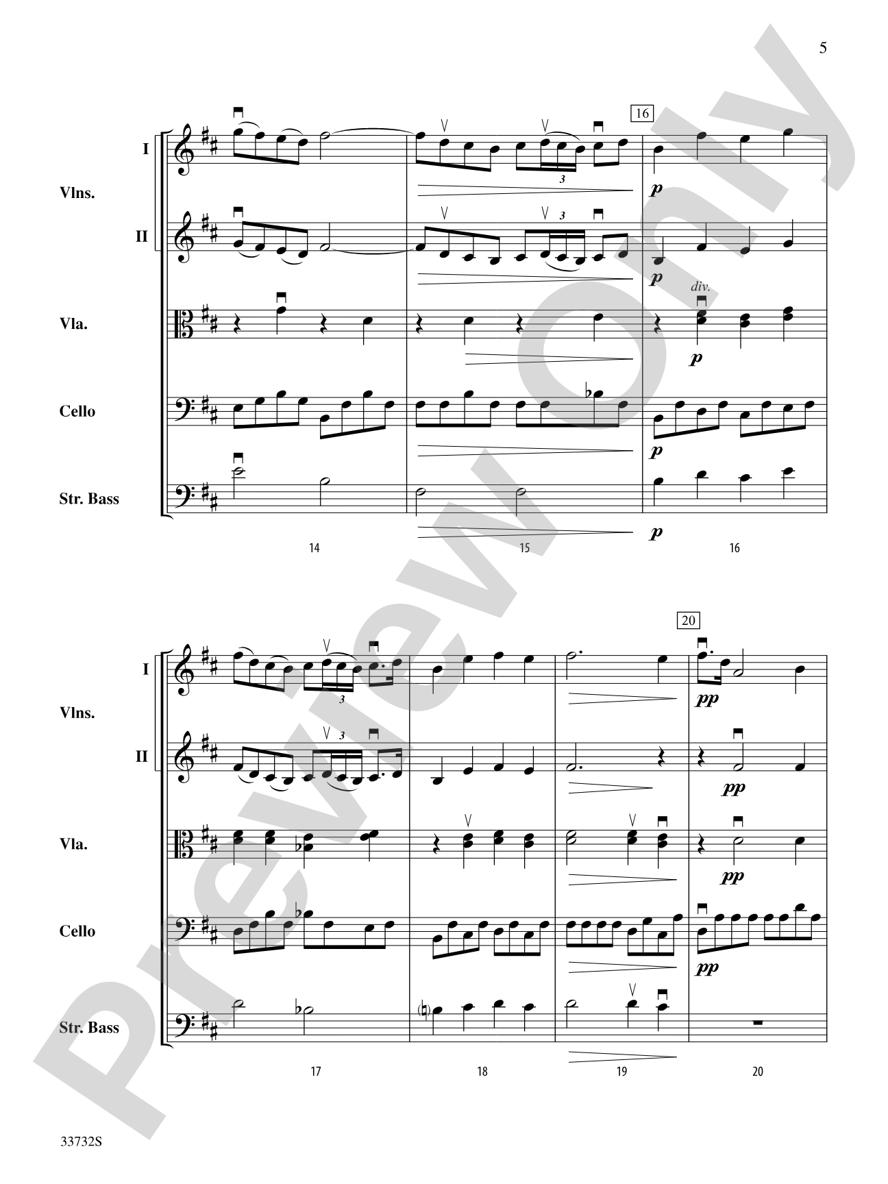 The "Raindrop" Prelude: String Orchestra Conductor Score & Parts