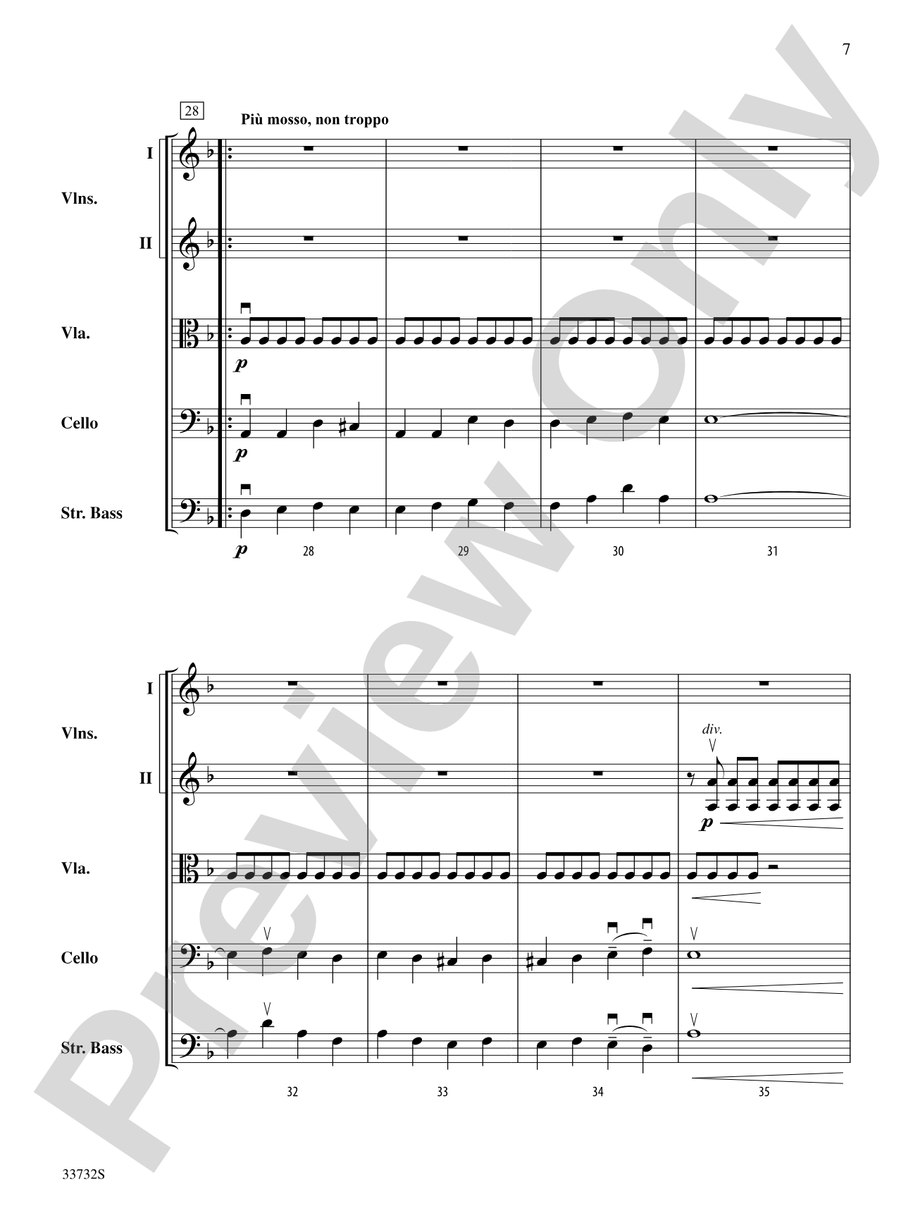 The "Raindrop" Prelude: String Orchestra Conductor Score & Parts