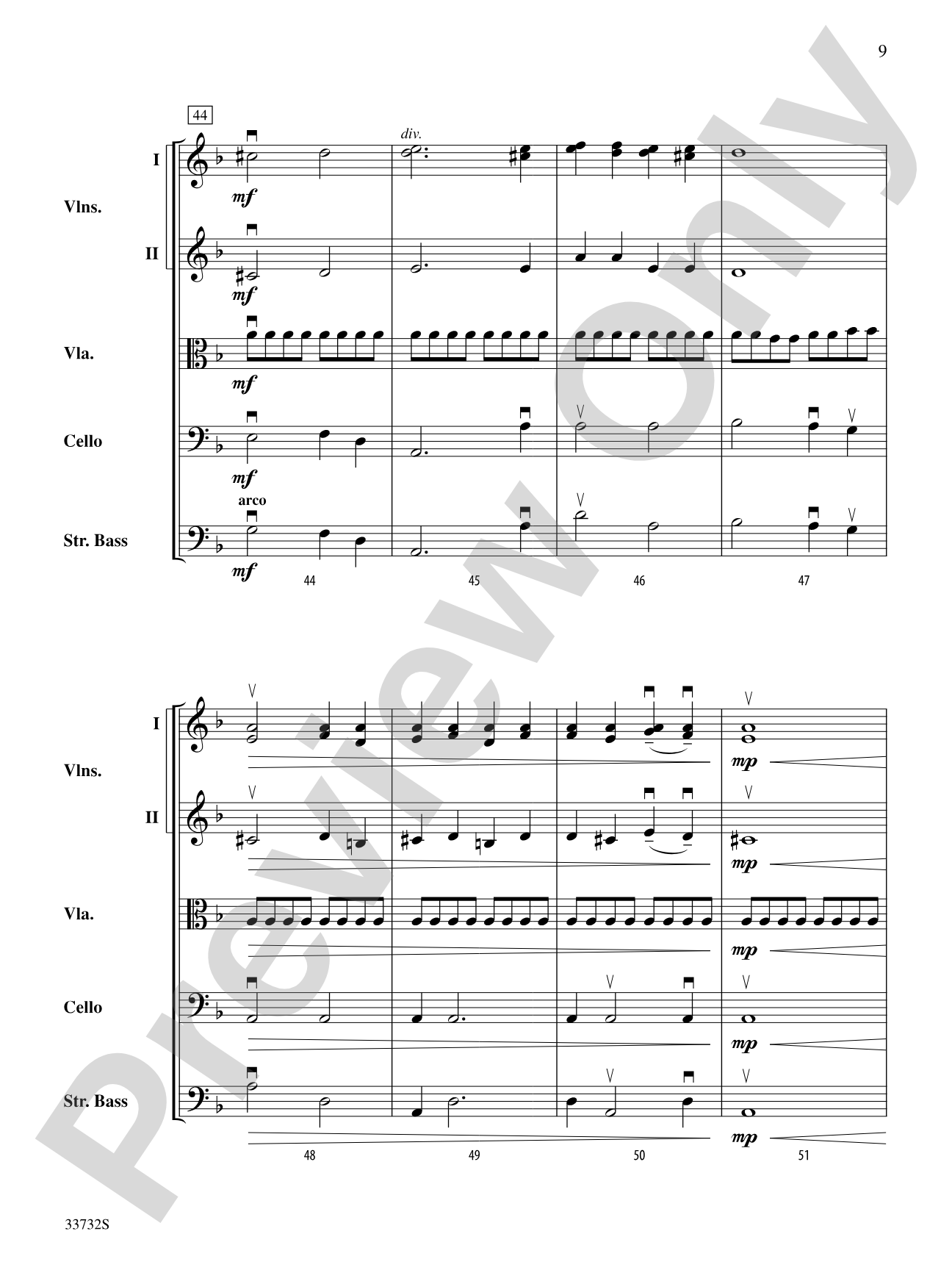 The "Raindrop" Prelude: String Orchestra Conductor Score & Parts