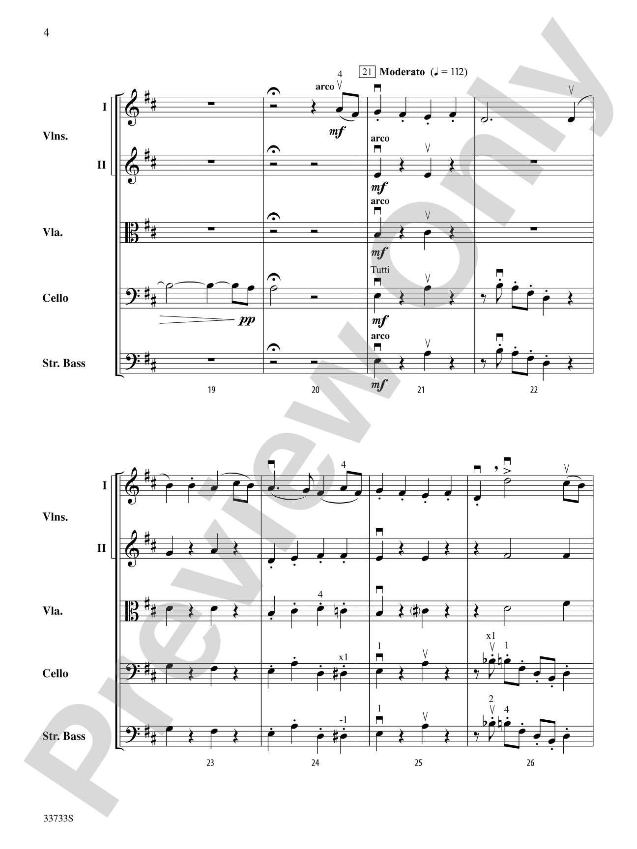 A Rococo Theme: String Orchestra Conductor Score & Parts