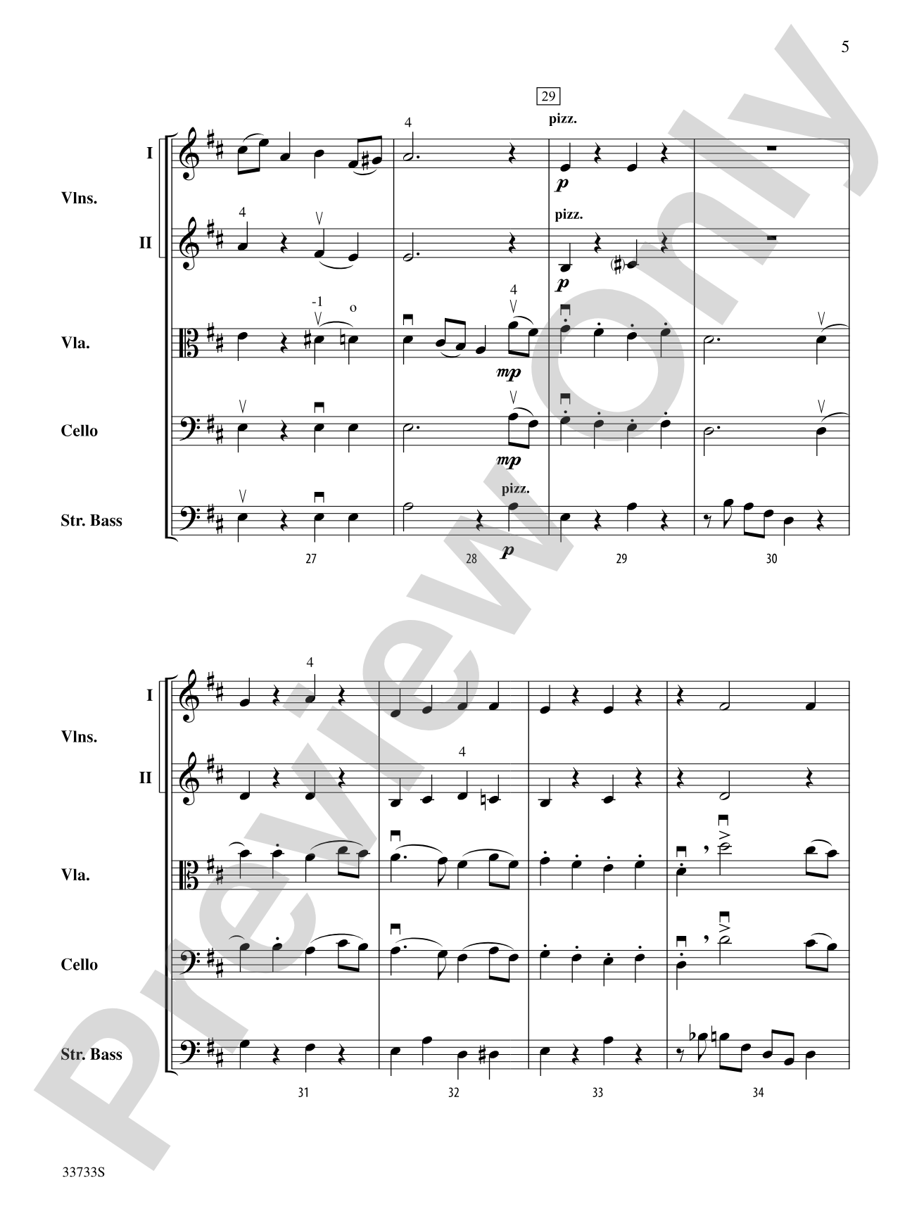 A Rococo Theme: String Orchestra Conductor Score & Parts