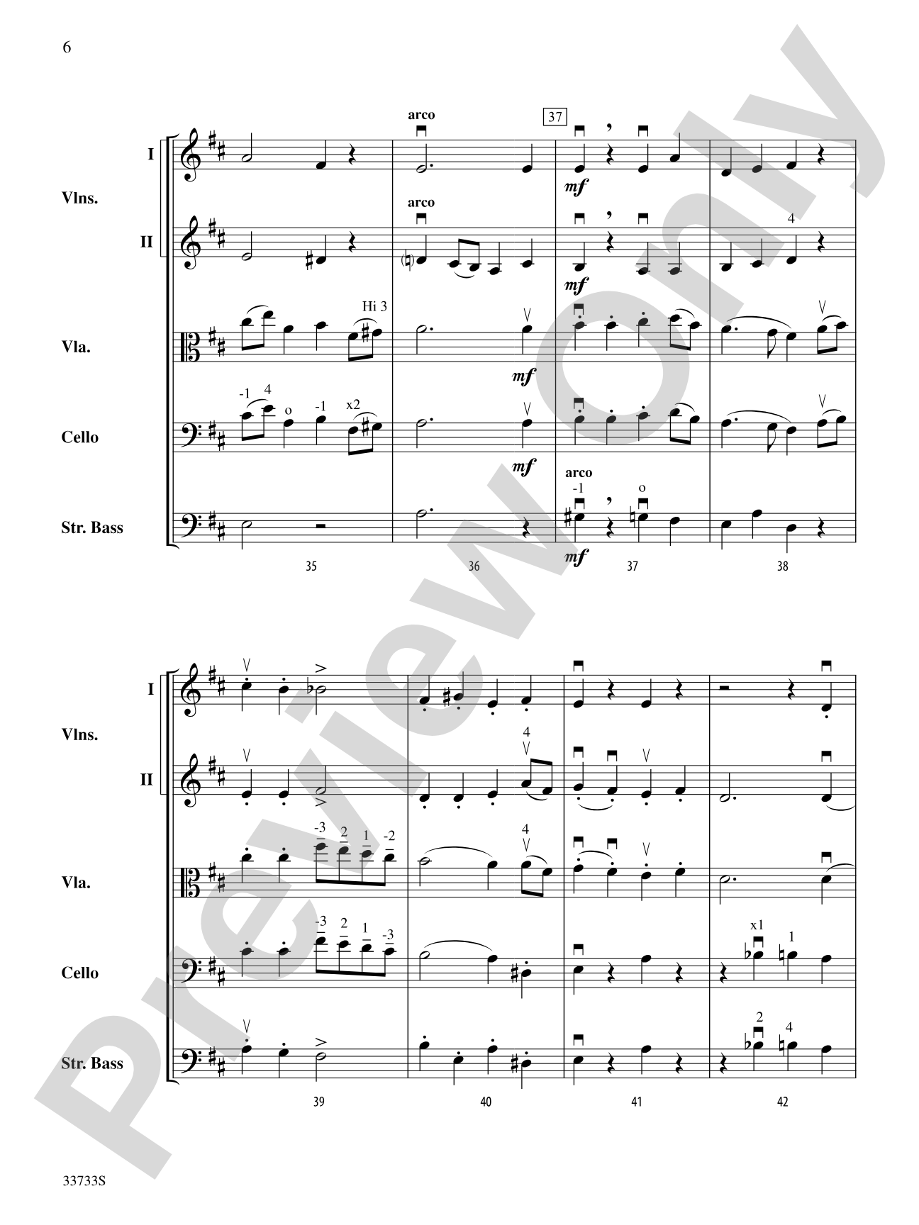 A Rococo Theme: String Orchestra Conductor Score & Parts