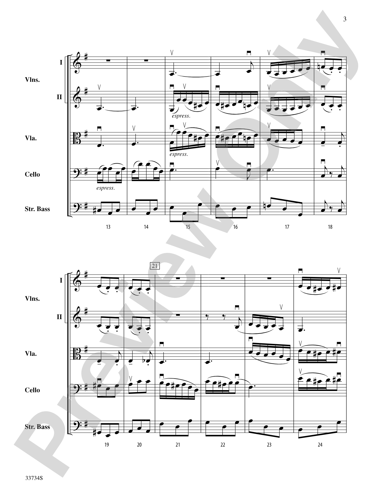 Symphony No. 2 (2nd Movement): String Orchestra Conductor Score & Parts