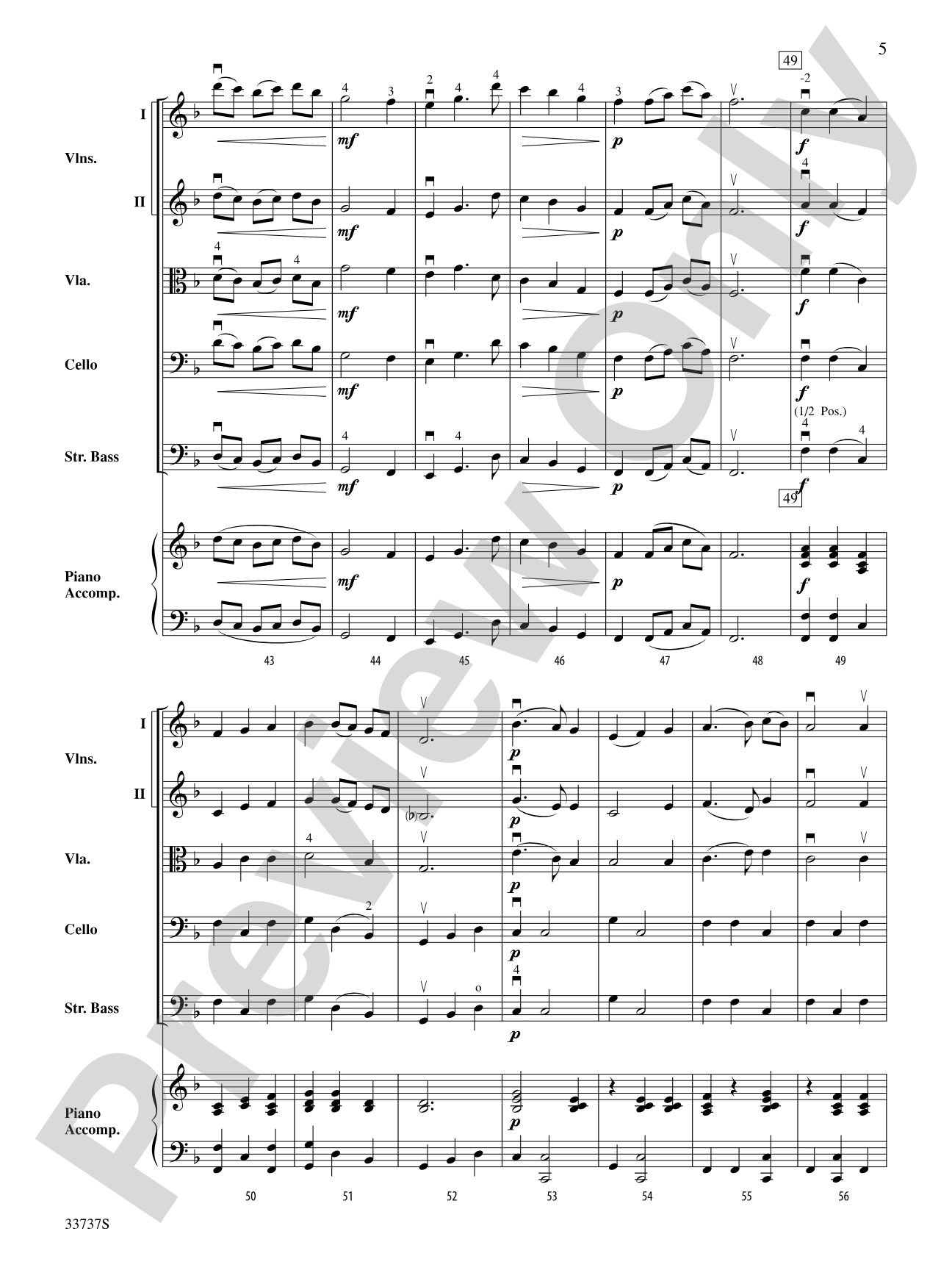Janet's Dream: String Orchestra Conductor Score & Parts