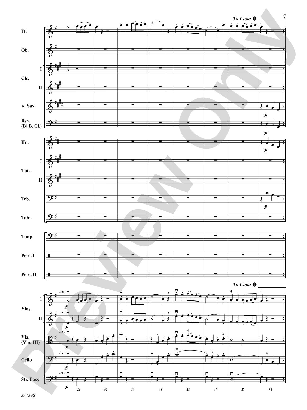 "Military" Symphony: Full Orchestra Conductor Score & Parts