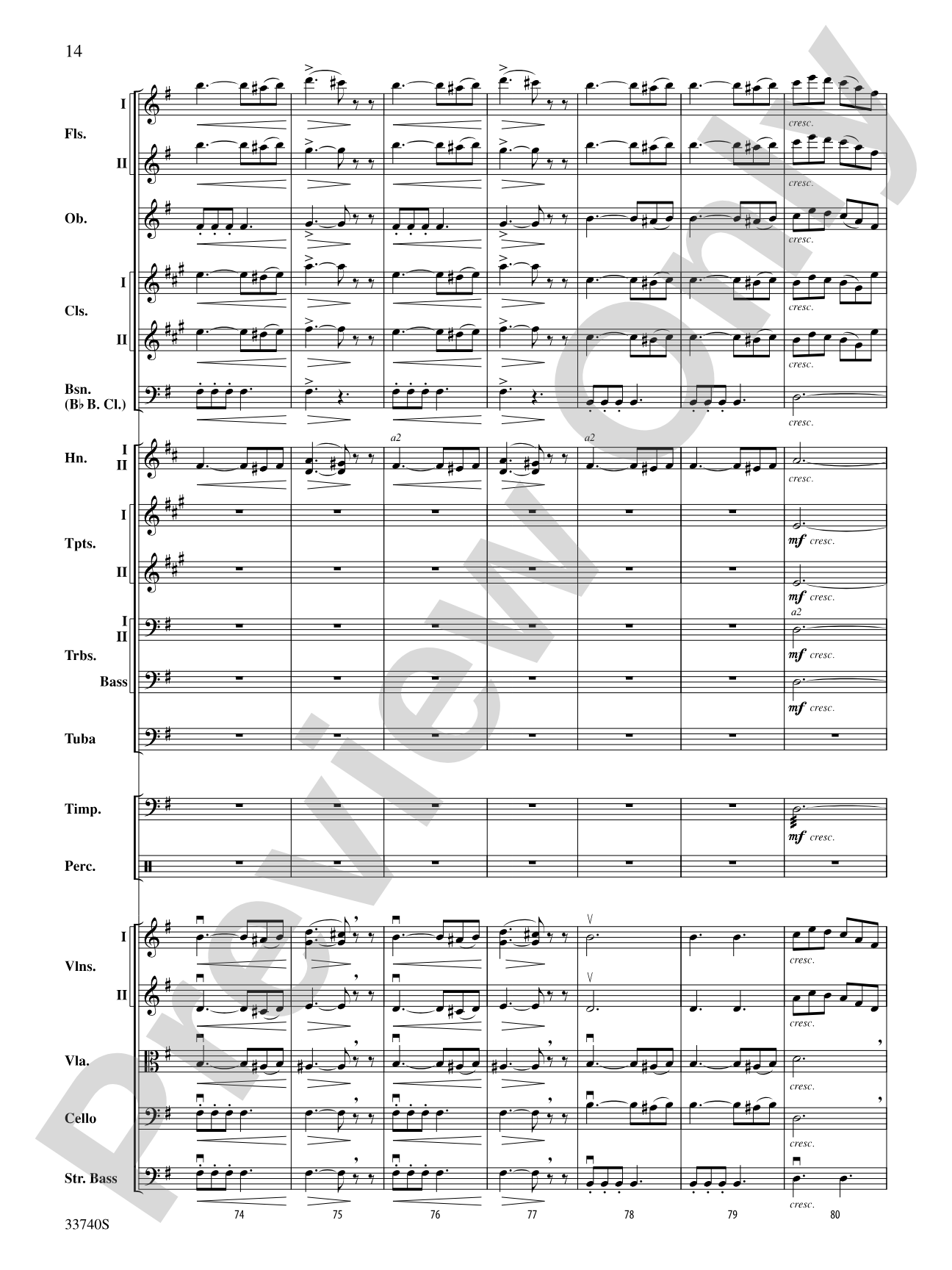 Poeme Symphonique "Les Preludes": Full Orchestra Conductor Score & Parts