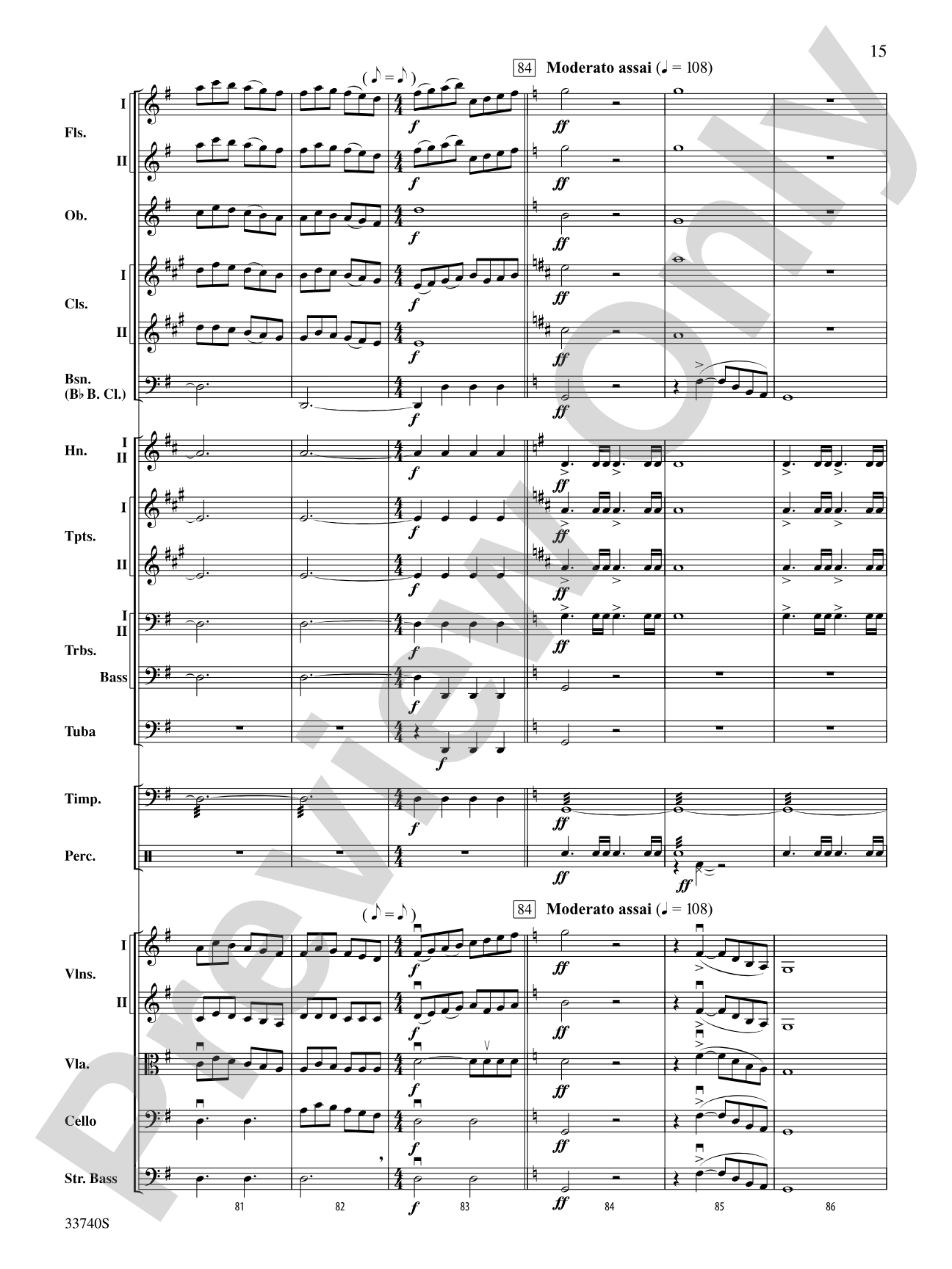 Poeme Symphonique "Les Preludes": Full Orchestra Conductor Score & Parts