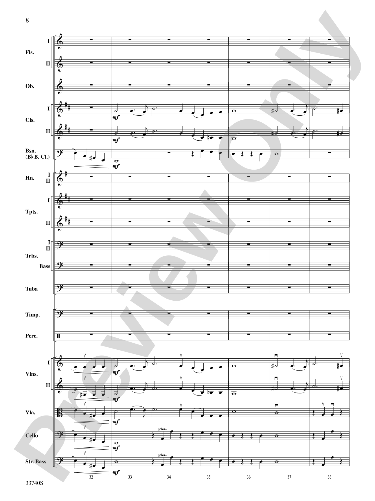 Poeme Symphonique "Les Preludes": Full Orchestra Conductor Score & Parts