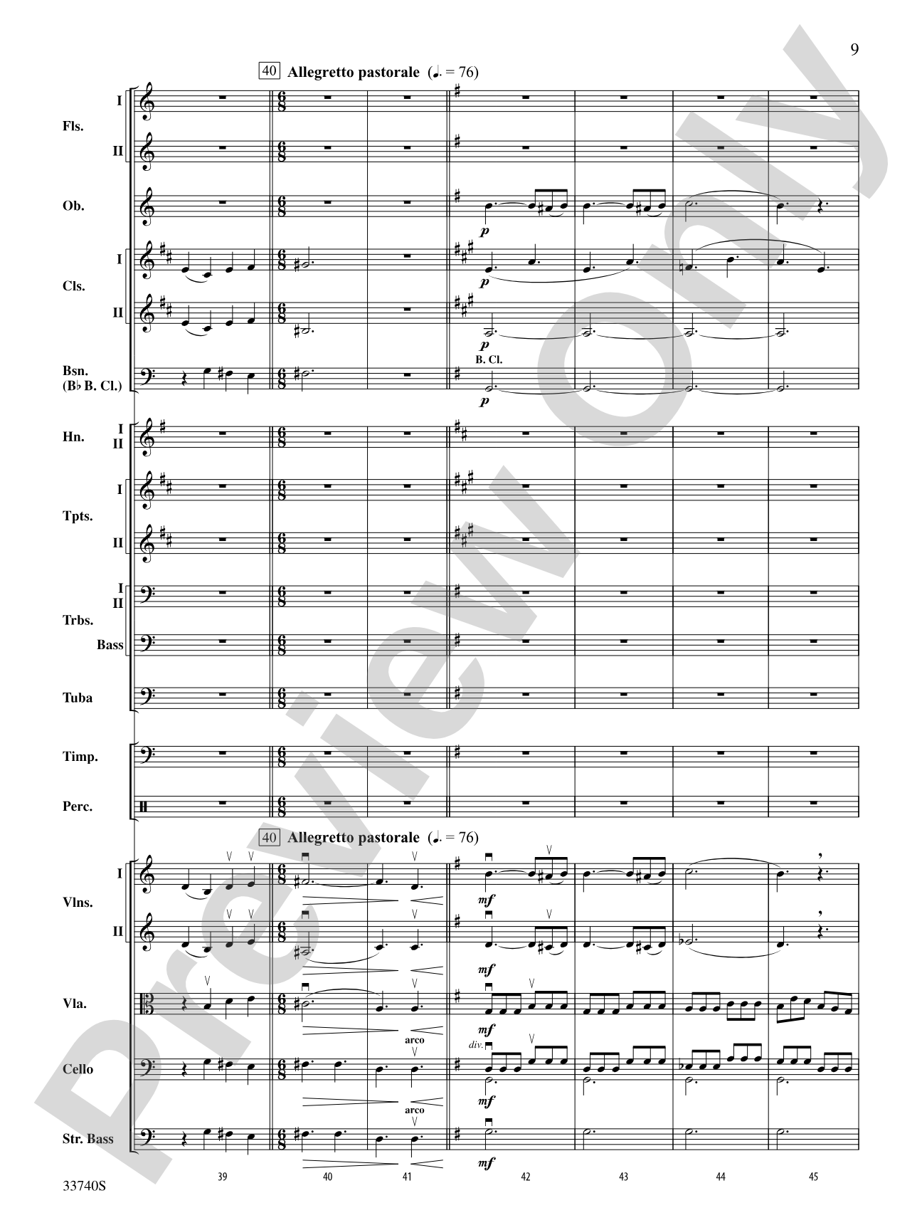 Poeme Symphonique "Les Preludes": Full Orchestra Conductor Score & Parts