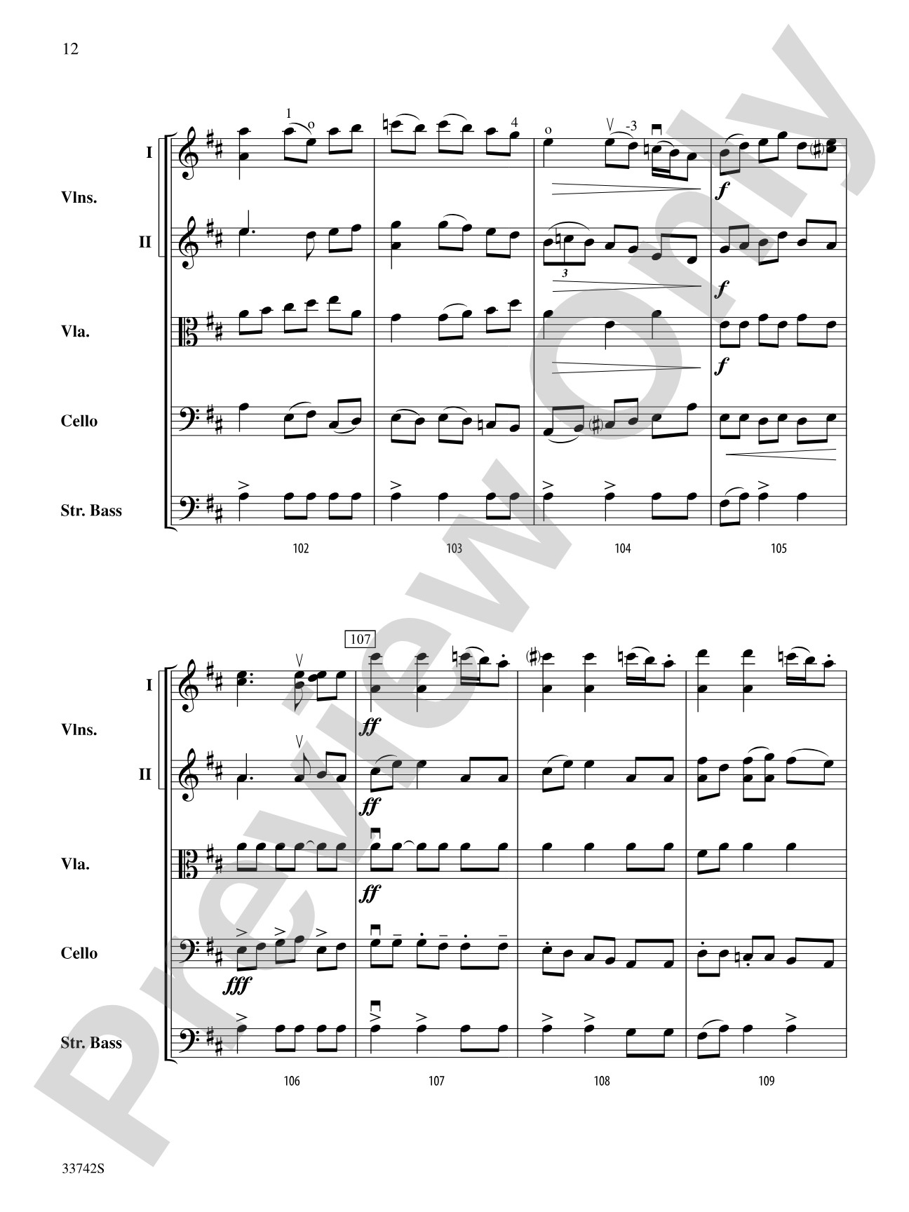 La Betaille (You Little Wild Thing): String Orchestra Conductor Score & Parts