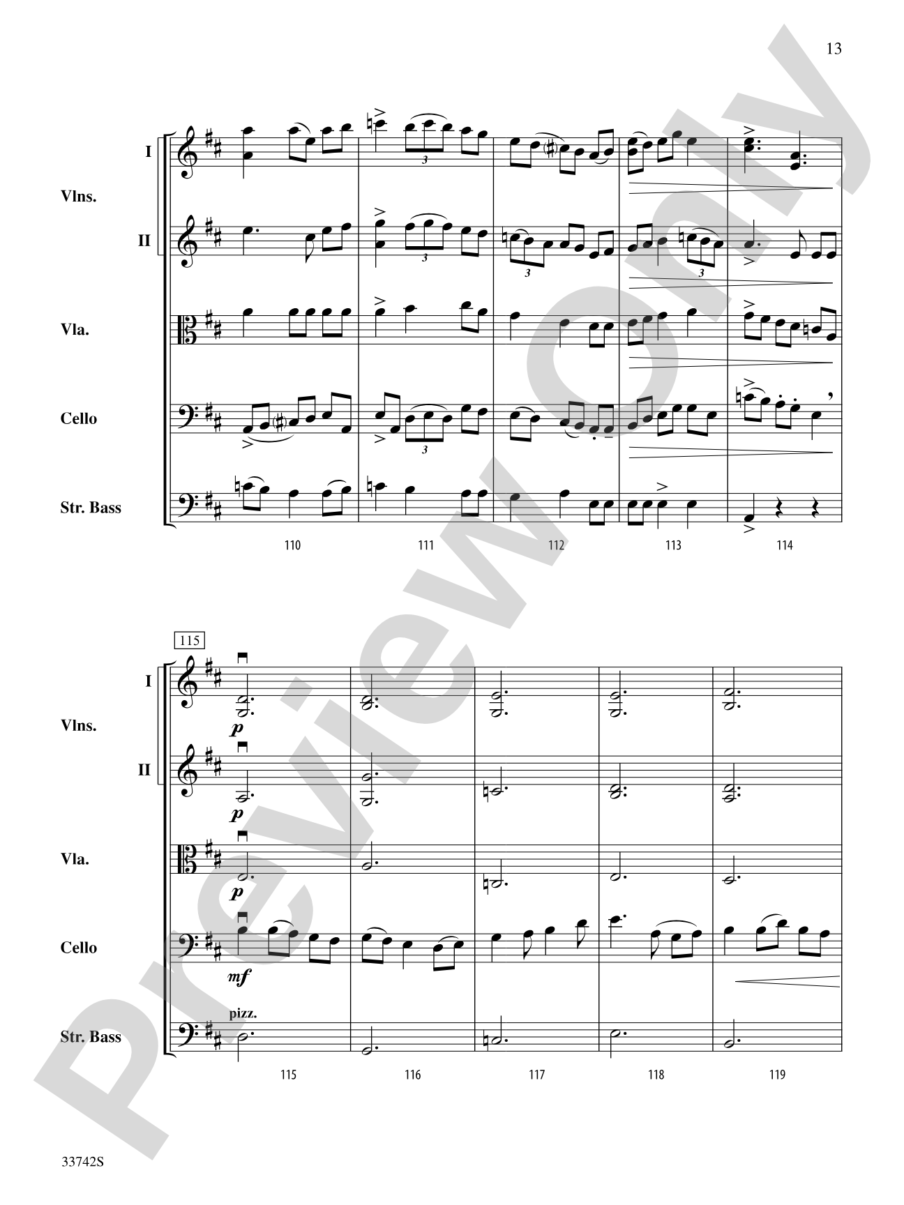 La Betaille (You Little Wild Thing): String Orchestra Conductor Score & Parts