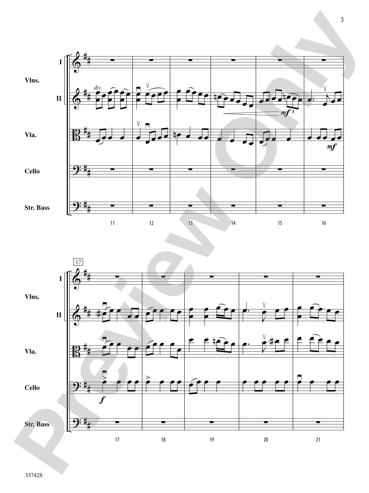 La Betaille (You Little Wild Thing): String Orchestra Conductor Score & Parts