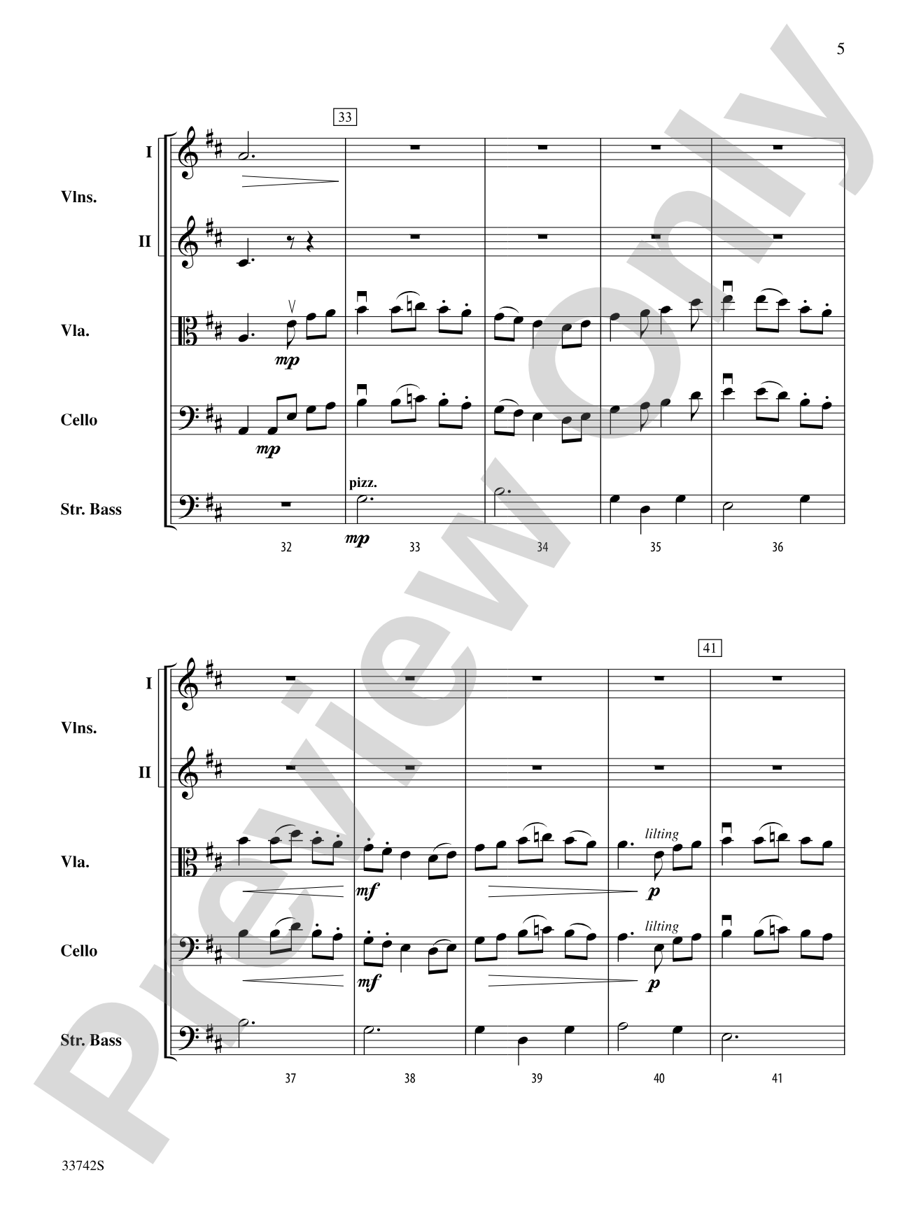 La Betaille (You Little Wild Thing): String Orchestra Conductor Score & Parts