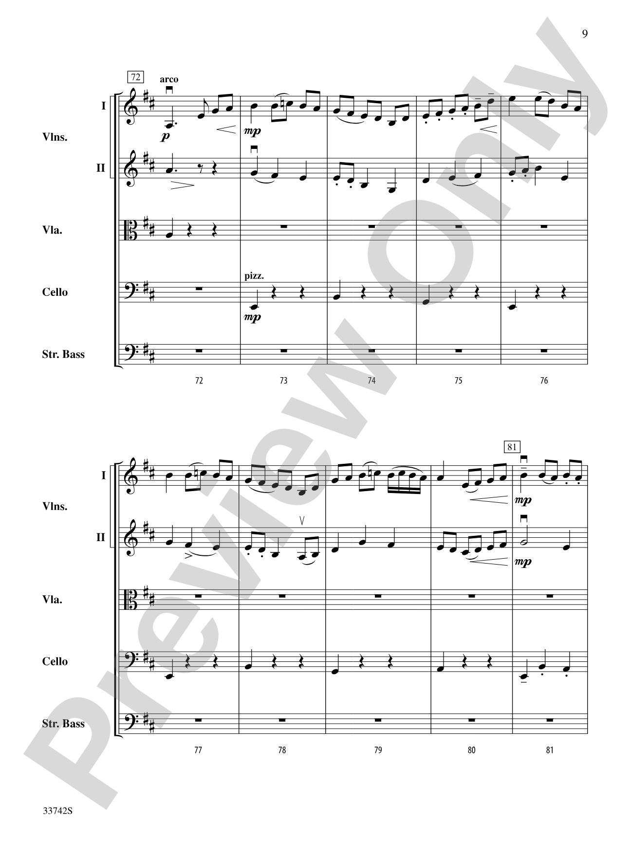 La Betaille (You Little Wild Thing): String Orchestra Conductor Score & Parts
