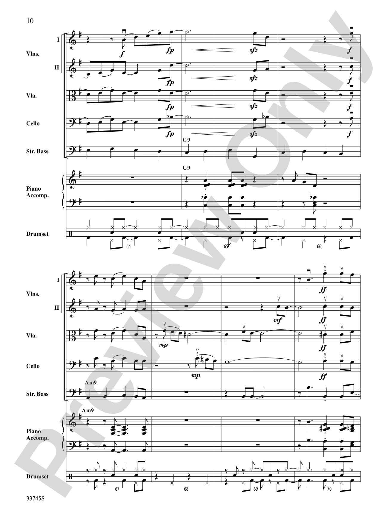 Swing Break: String Orchestra Conductor Score & Parts