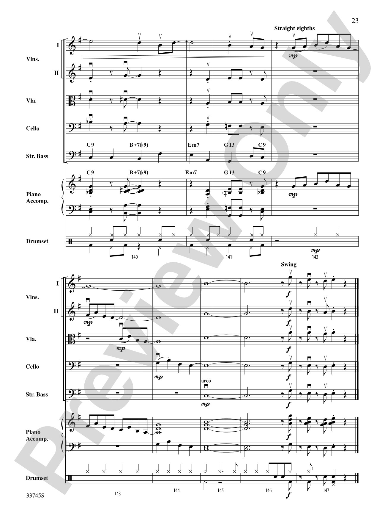 Swing Break: String Orchestra Conductor Score & Parts
