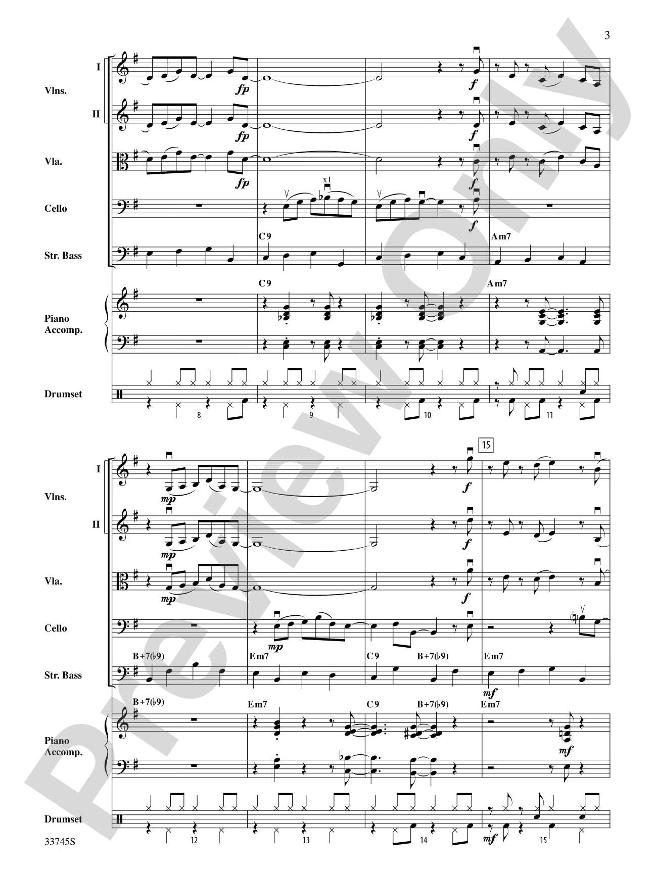 Swing Break: String Orchestra Conductor Score & Parts