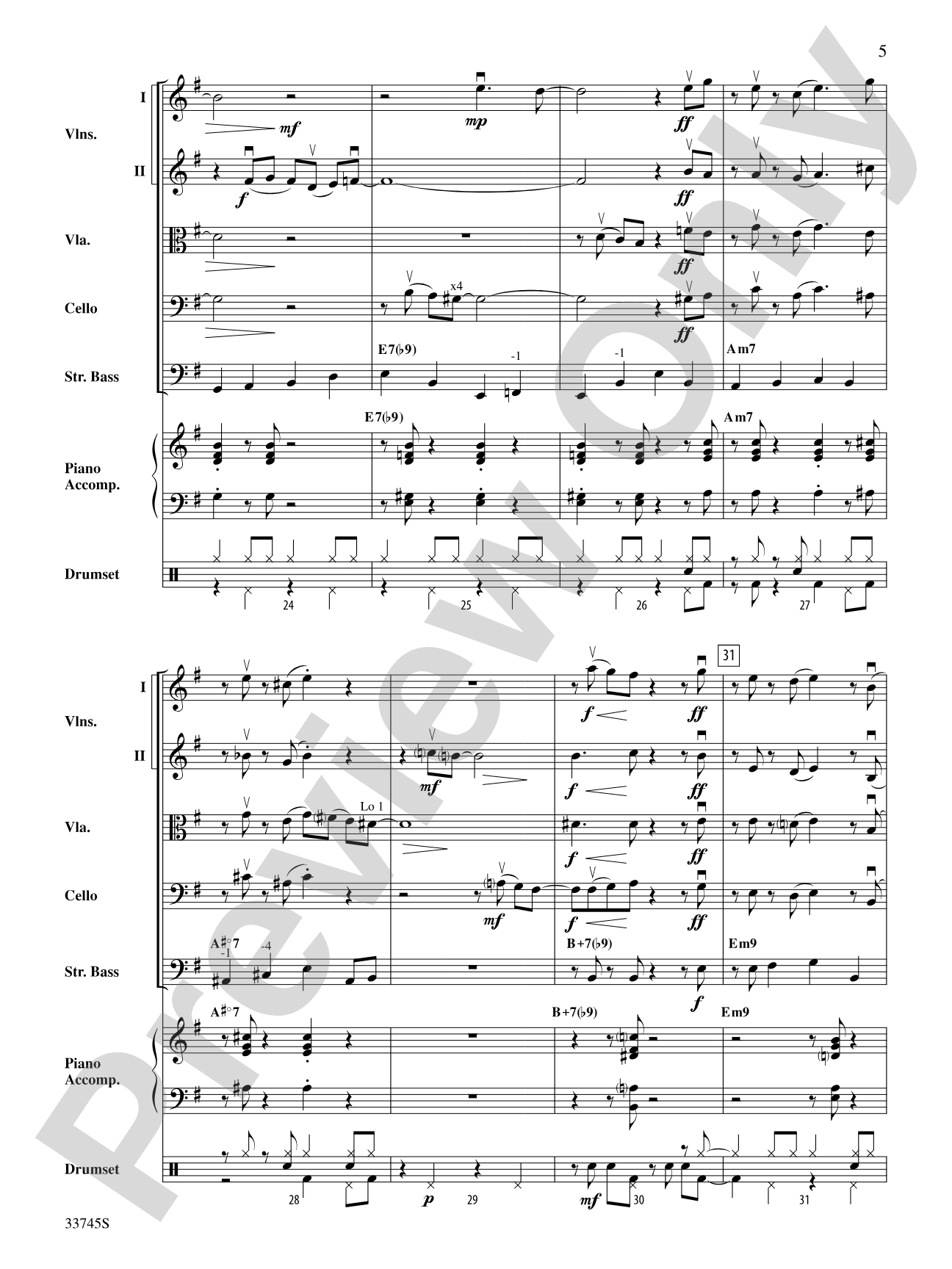 Swing Break: String Orchestra Conductor Score & Parts