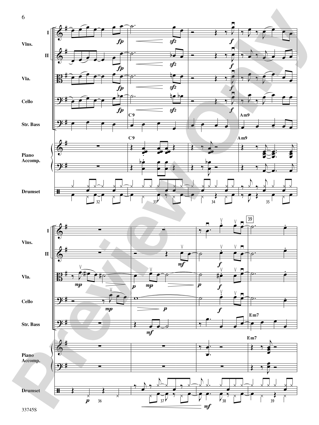 Swing Break: String Orchestra Conductor Score & Parts