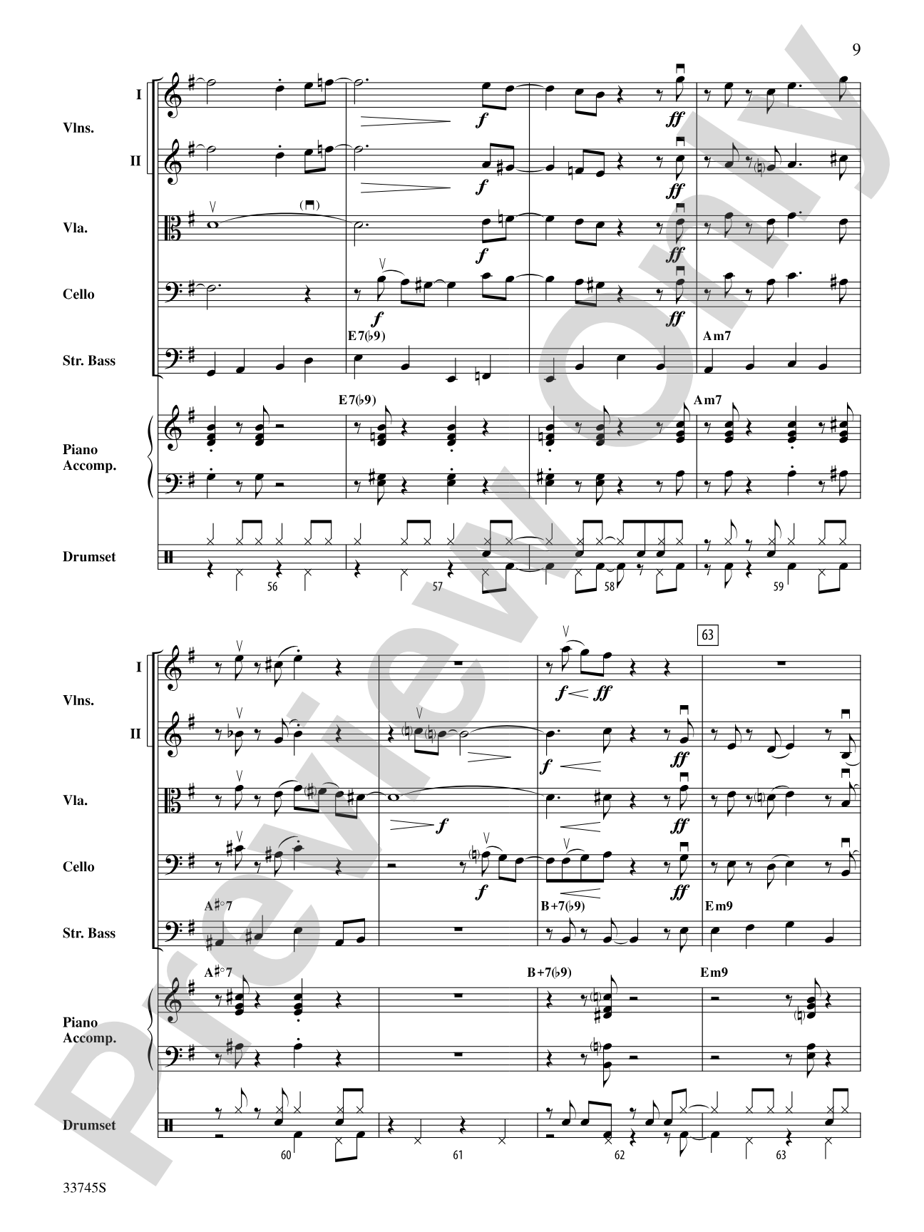 Swing Break: String Orchestra Conductor Score & Parts